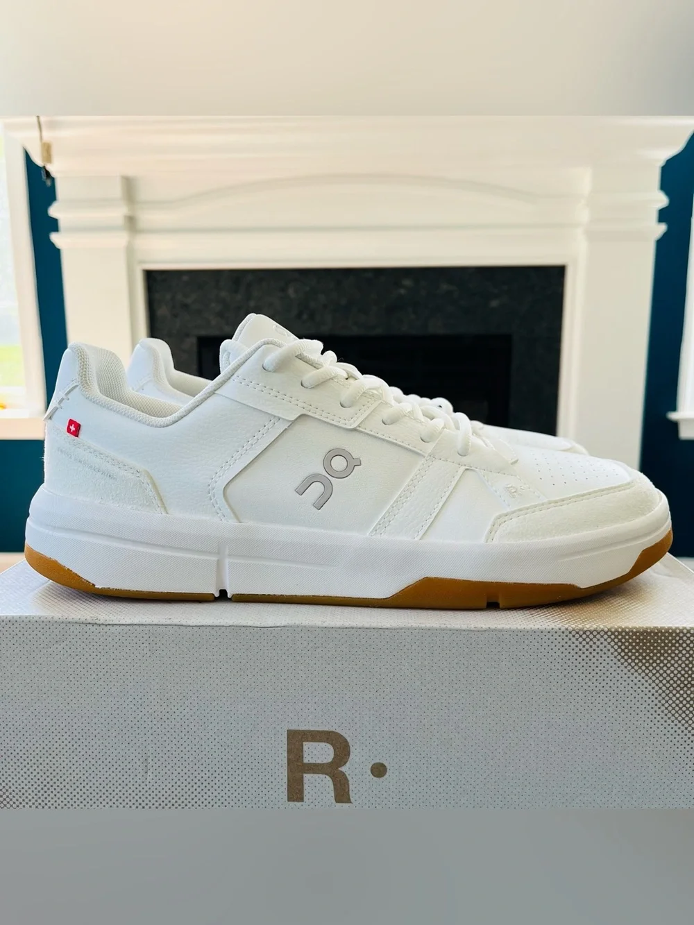 Sz 9 On Running The Roger Clubhouse Sneakers Men's - White/Ivory 3MF10540924